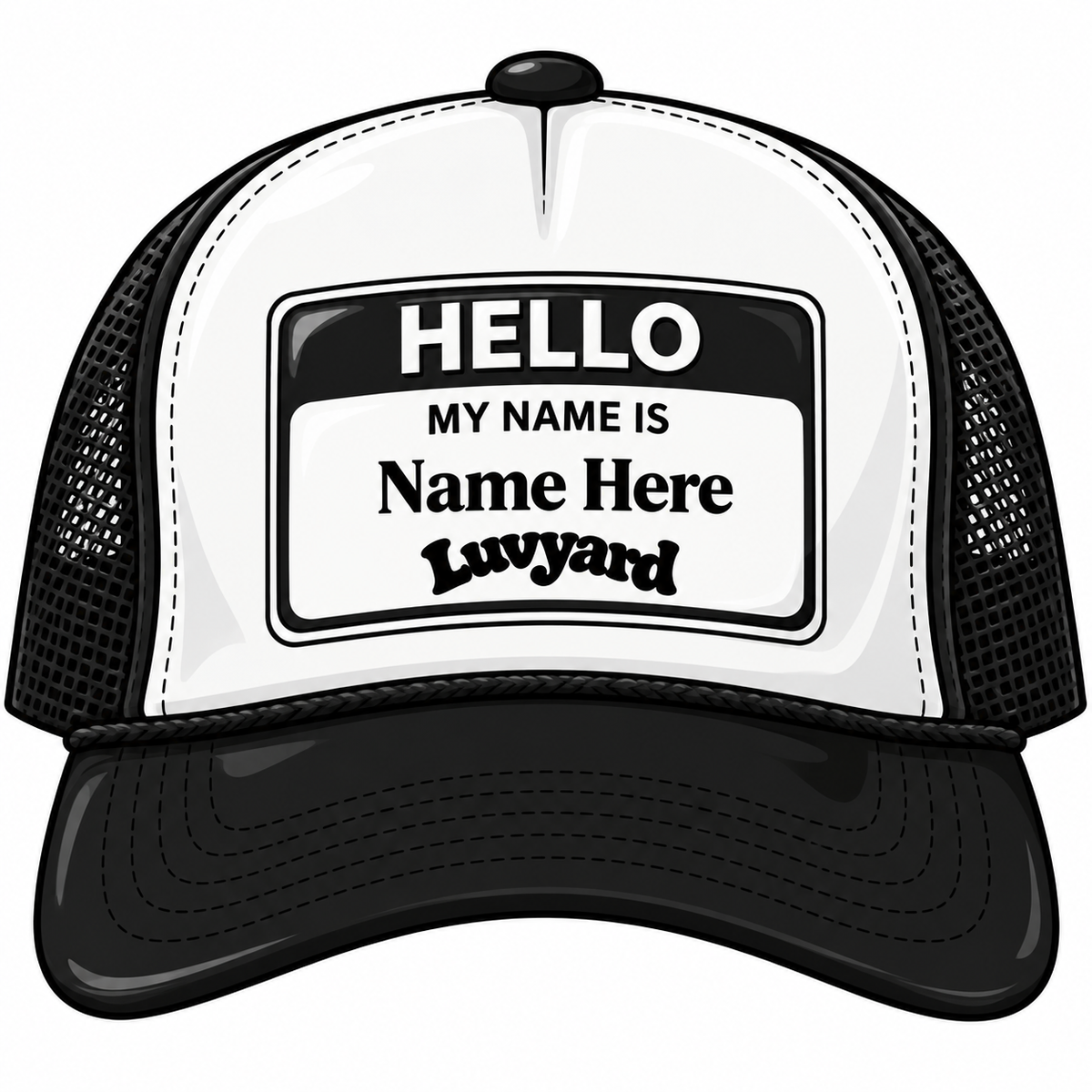 WLY- Customizable Trucker Hat (Black)