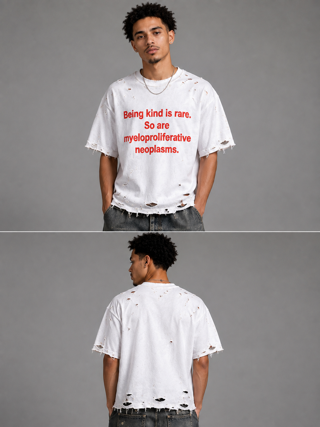 Being Kind Is Rare Distressed T-Shirt Unisex