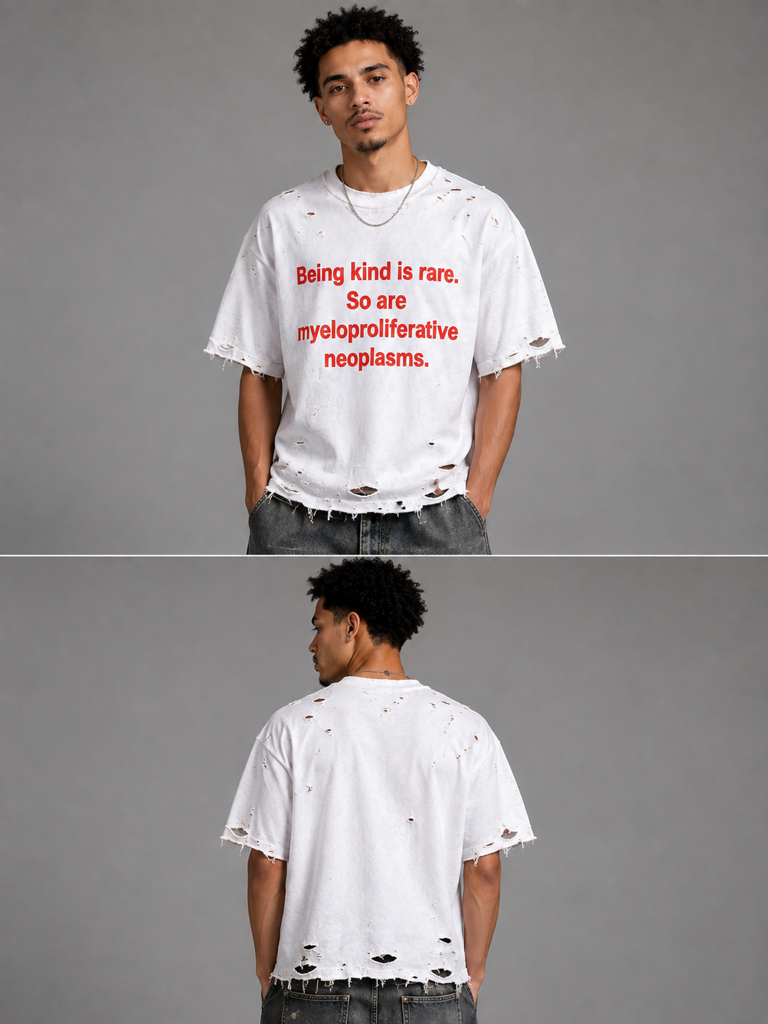 Being Kind Is Rare Distressed T-Shirt Unisex
