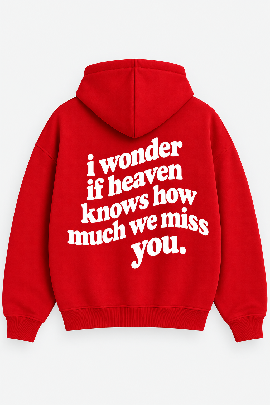 WLY- Red I Wonder Zip Hoodie