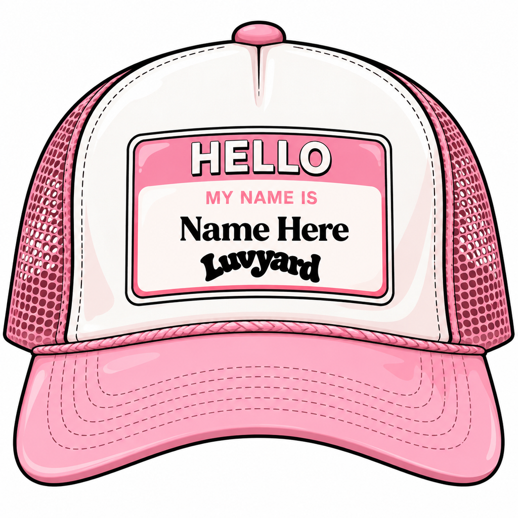 WLY- Customizable Trucker Hat (Pink)