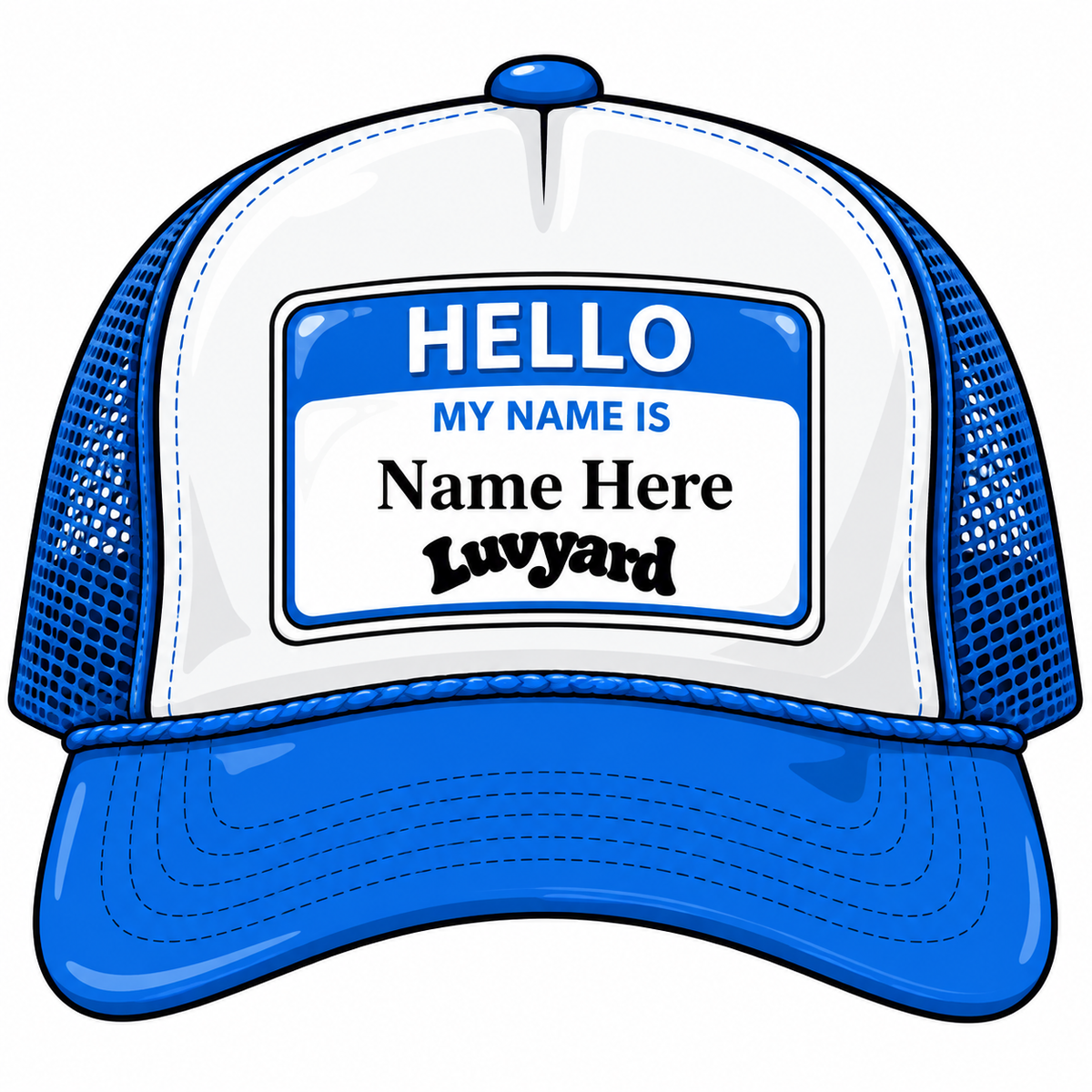 WLY- Customizable Trucker Hat (Blue)