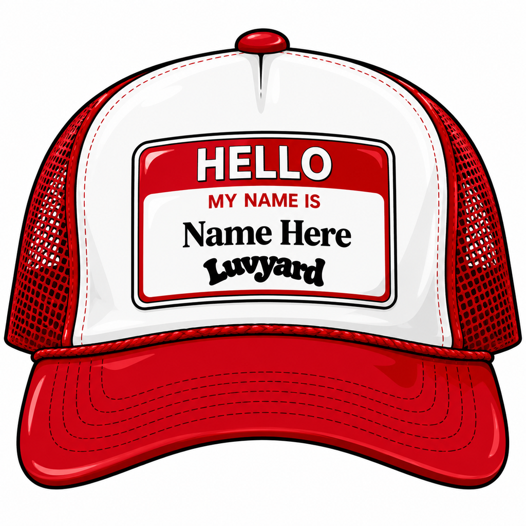 WLY- Customizable Trucker Hat (Red)