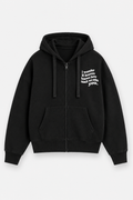 WLY Black - I Wonder Zip Hoodie