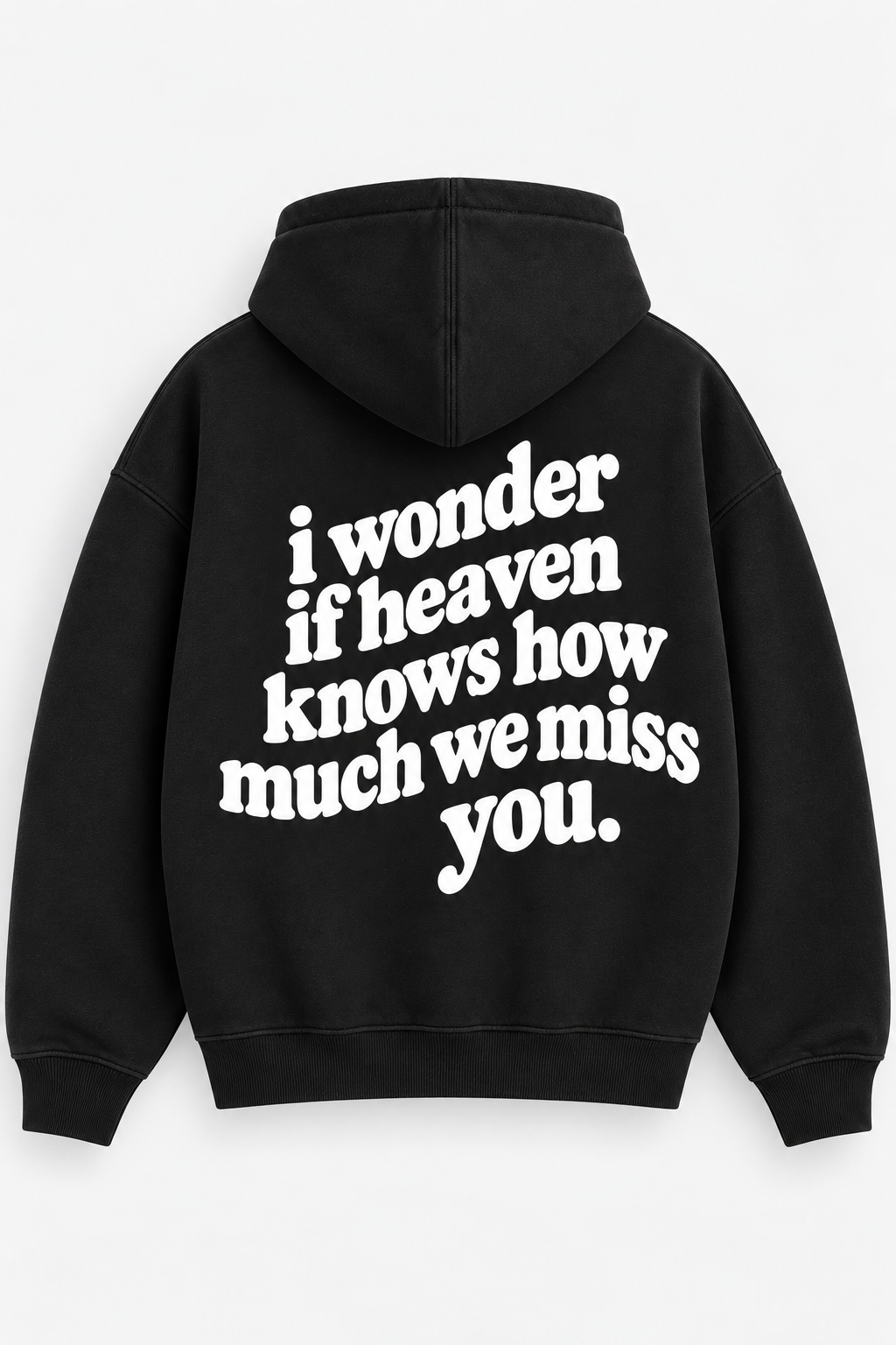 WLY Black - I Wonder Zip Hoodie