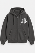 WLY Charcoal - I Wonder Zip Hoodie