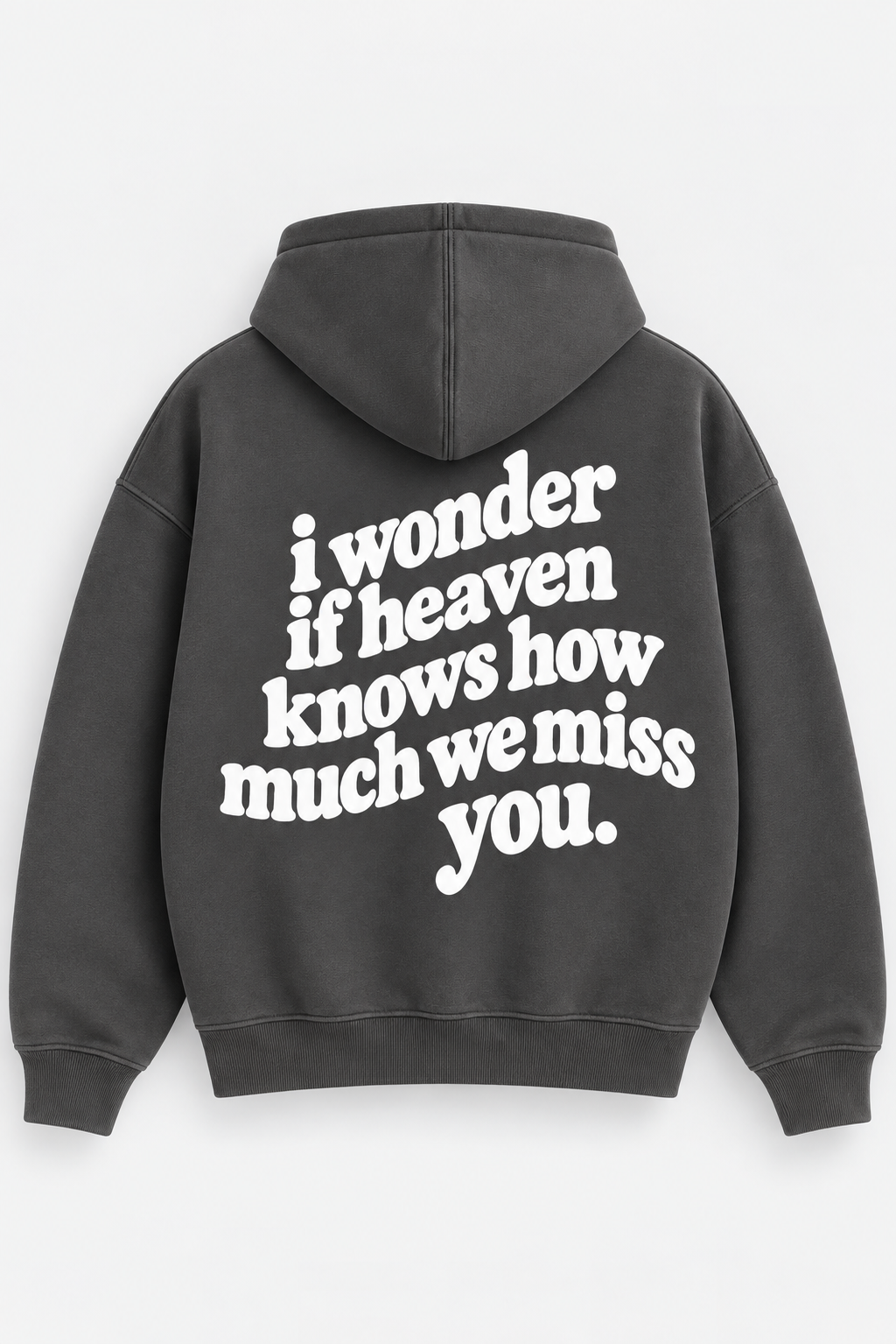 WLY Charcoal - I Wonder Zip Hoodie